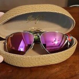 Maui Jim polarized pink aviator